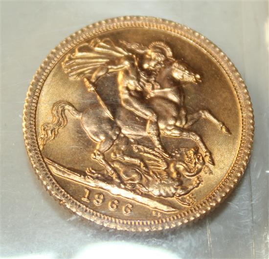 1966 gold sovereign